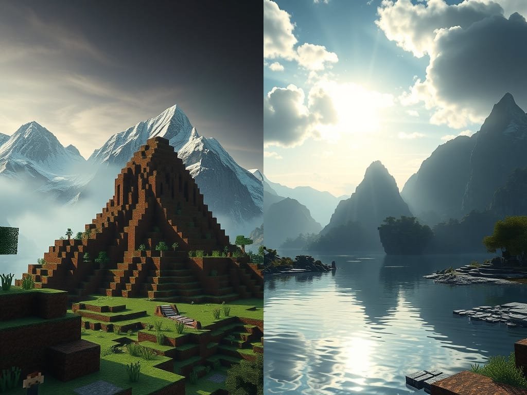 Minecraft vs Minecraft 2